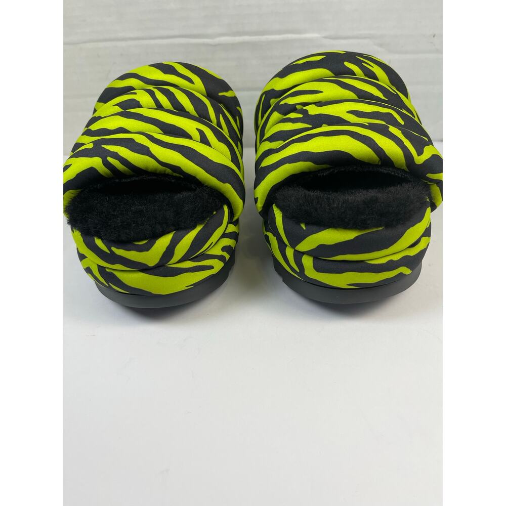 UGG women’s maxi slide tiger size 9 sheepskin sandals black green - Picture 5 of 11